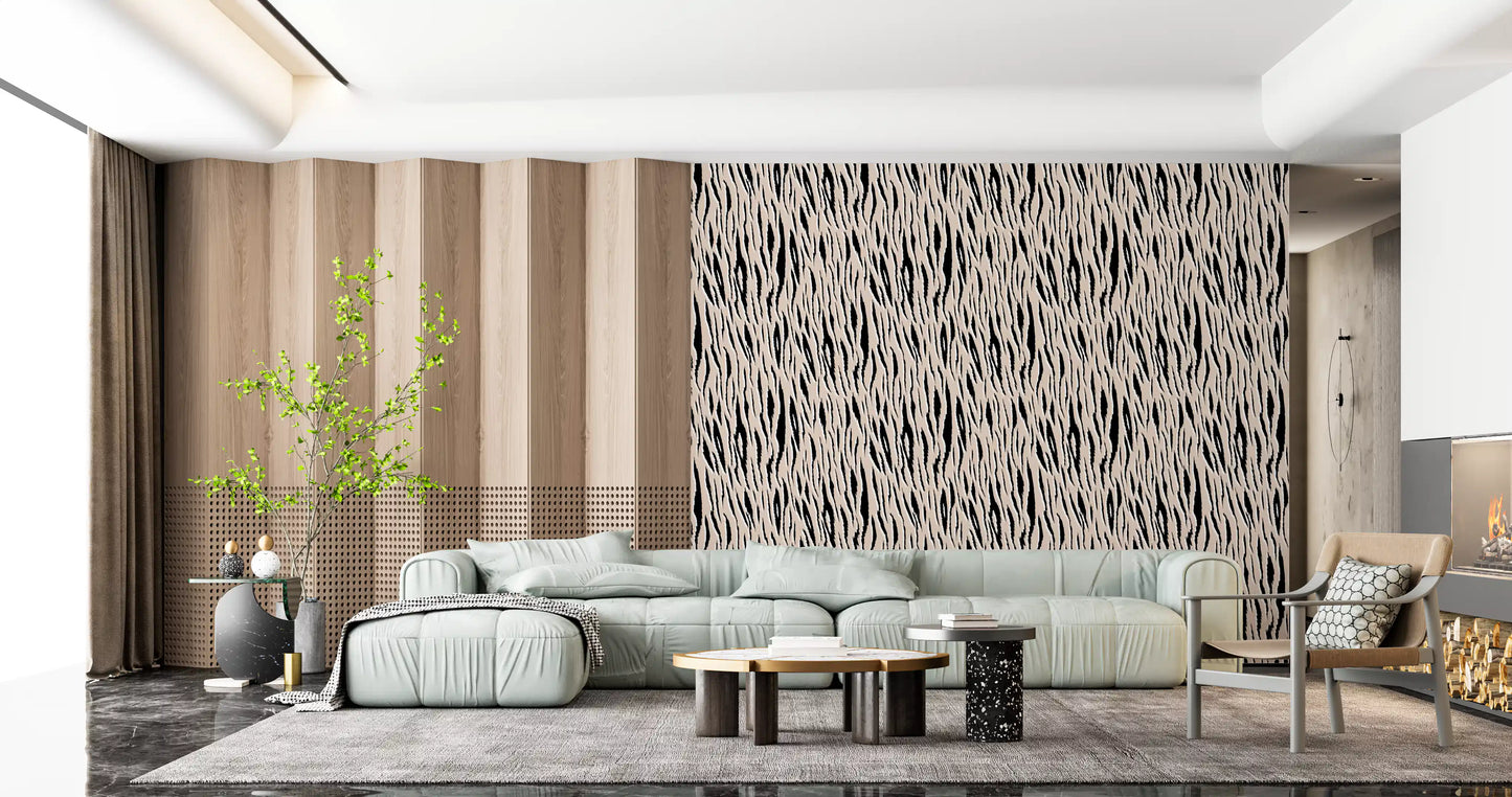 Abstract Zebra Stripe Texture Wallpaper⁠