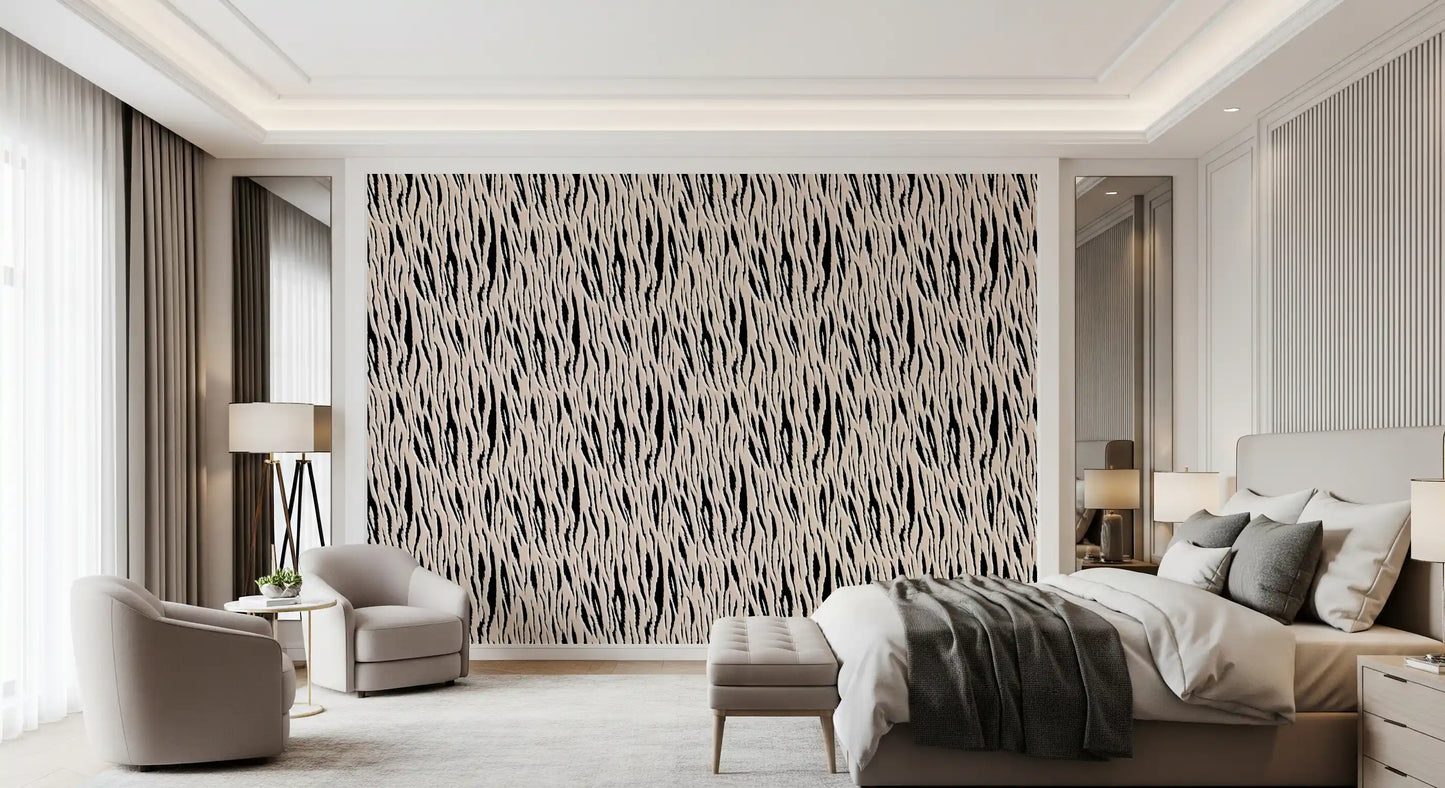 Abstract Zebra Stripe Texture Wallpaper⁠