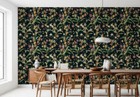 Midnight Botanical Orchard Wallpaper⁠
