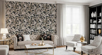 Rustic Floral Silhouette Art Wallpaper⁠
