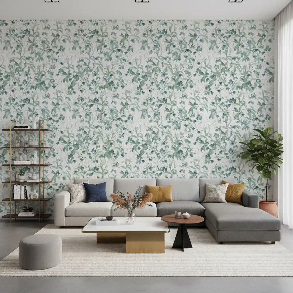 Vintage Countryside Floral Study Wallpaper⁠