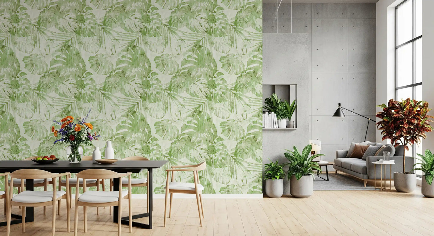 Verdant Botanical Tropics Wallpaper⁠