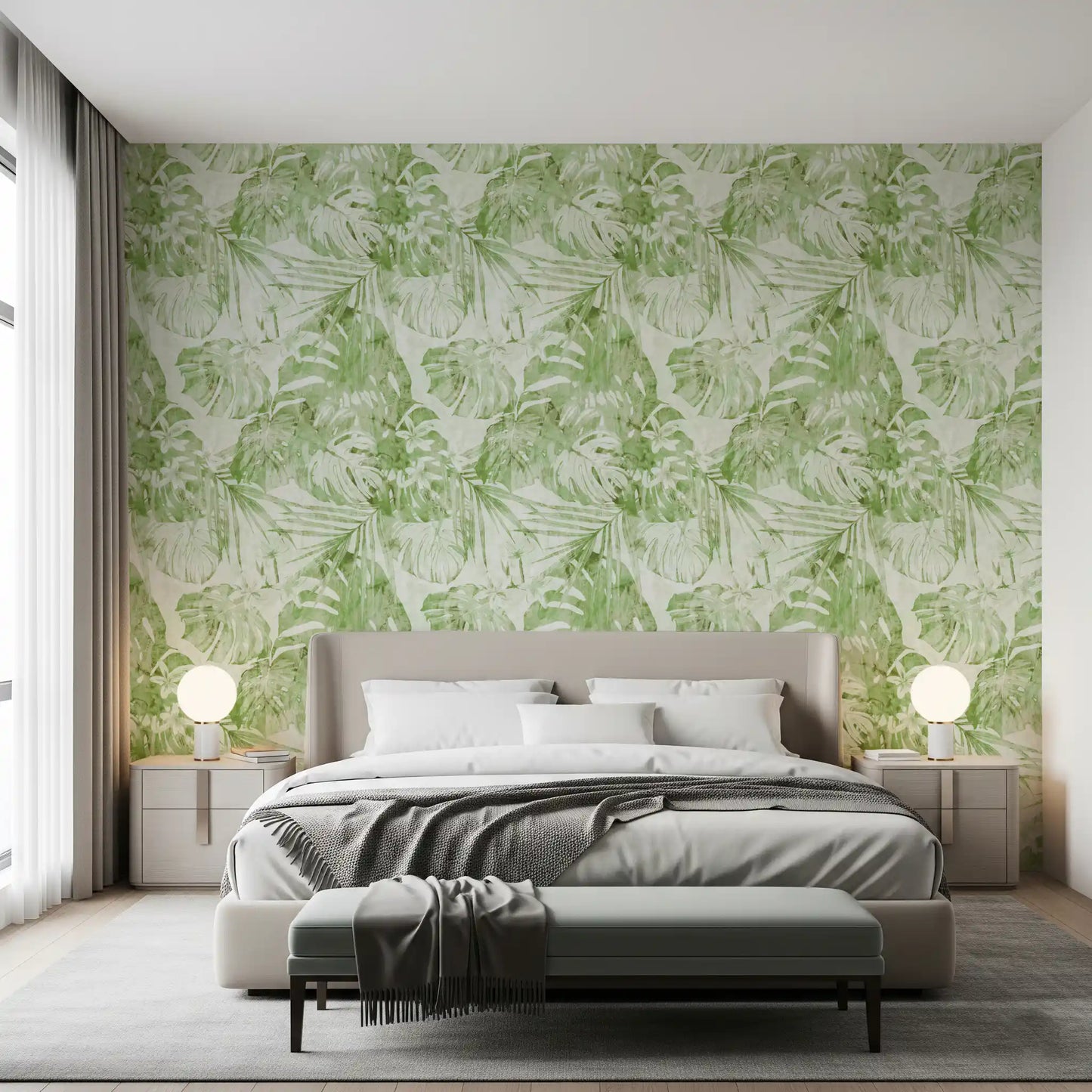Verdant Botanical Tropics Wallpaper⁠