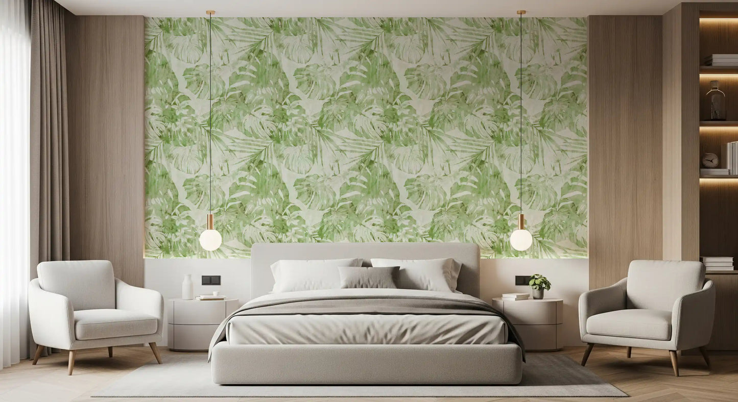 Verdant Botanical Tropics Wallpaper⁠