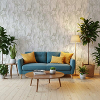 Serene Botanical Sketch Wallpaper⁠
