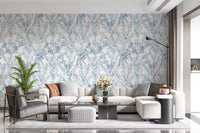 Ethereal Botanical Fern Frost Wallpaper⁠