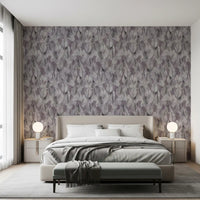 Muted Mauve Leaf Silhouette Wallpaper⁠