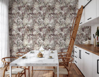 Ethereal Botanical Distressed Garden Wallpaper⁠