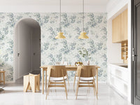 Muted Sage Botanical Sprigs Wallpaper⁠