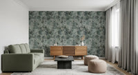 Industrial Sage Concrete Texture Wallpaper⁠