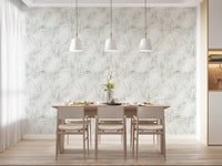 Sage Palm Botanical Sketch Wallpaper⁠