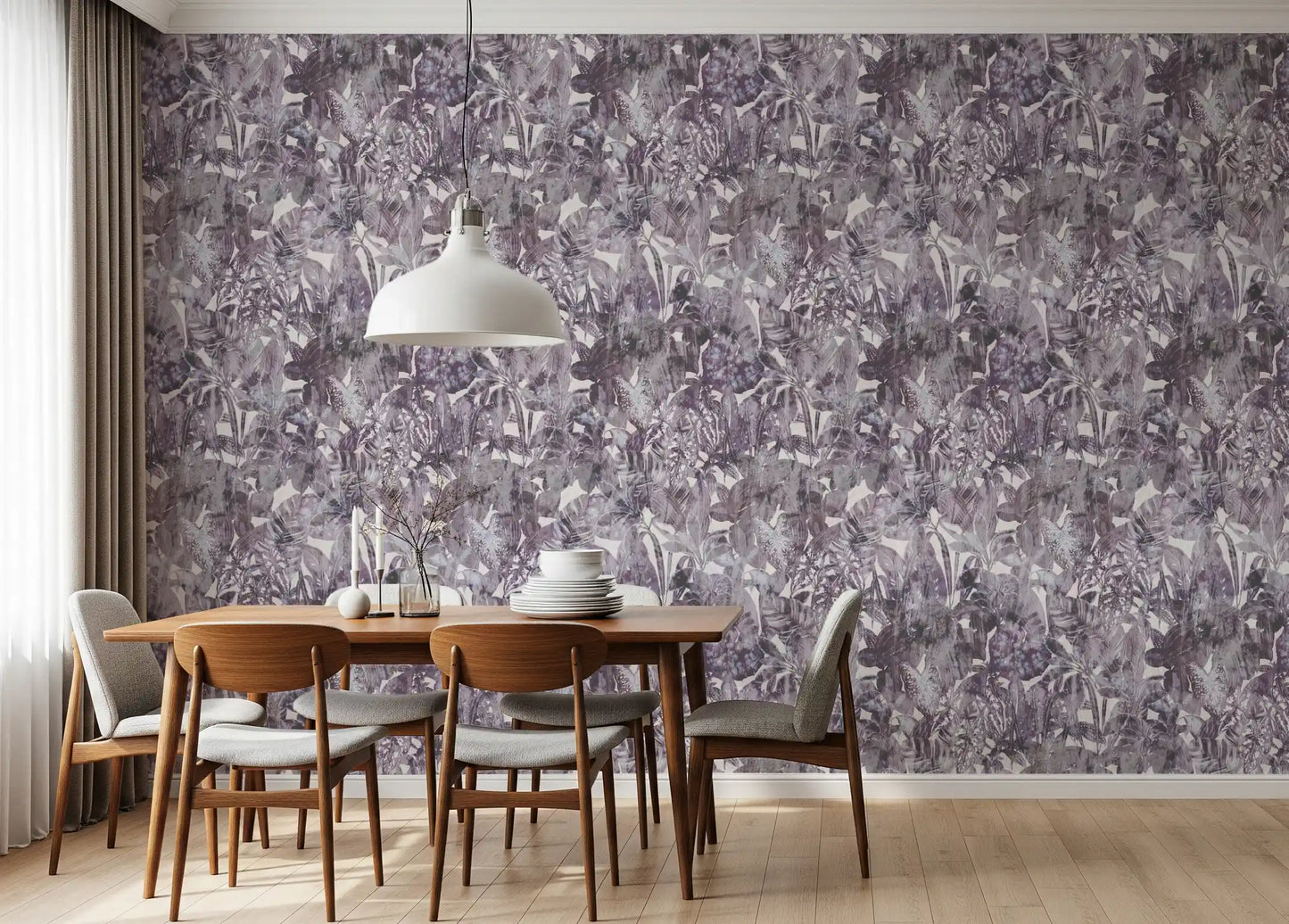Monochromatic Foliage Serenity Wallpaper⁠
