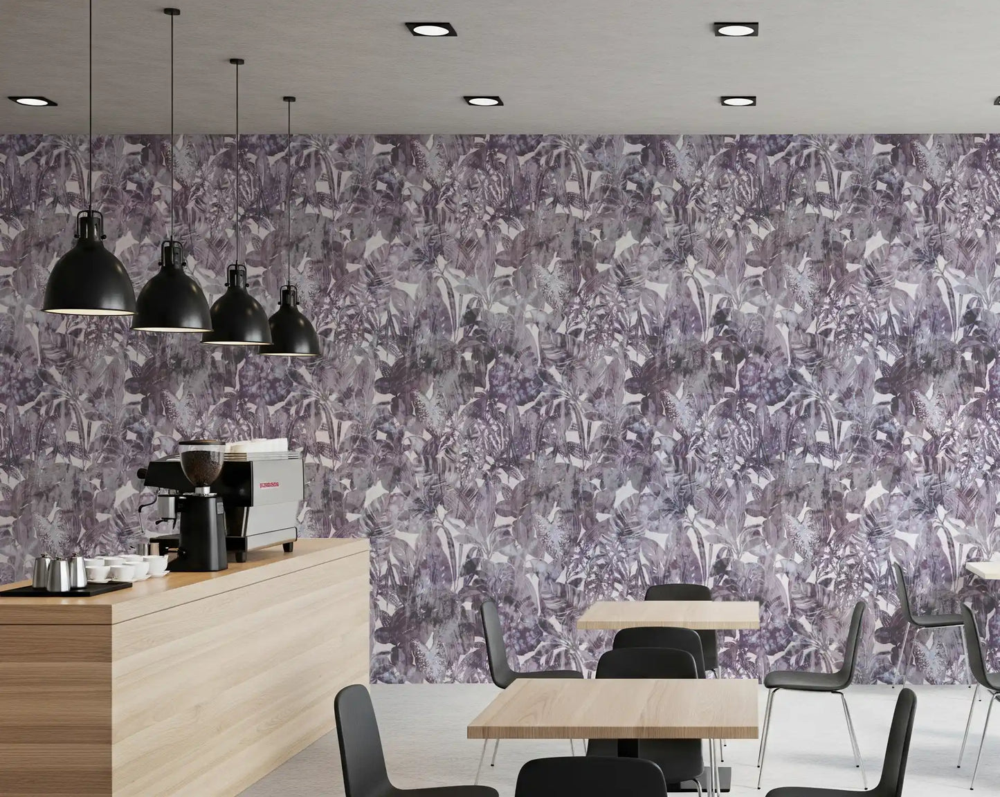 Monochromatic Foliage Serenity Wallpaper⁠