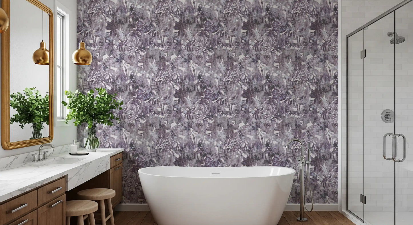 Monochromatic Foliage Serenity Wallpaper⁠