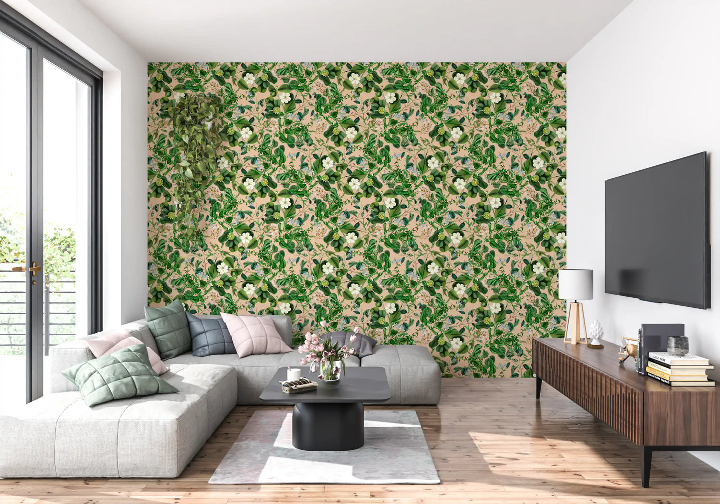 Vintage Botanical Foliage Wallpaper⁠