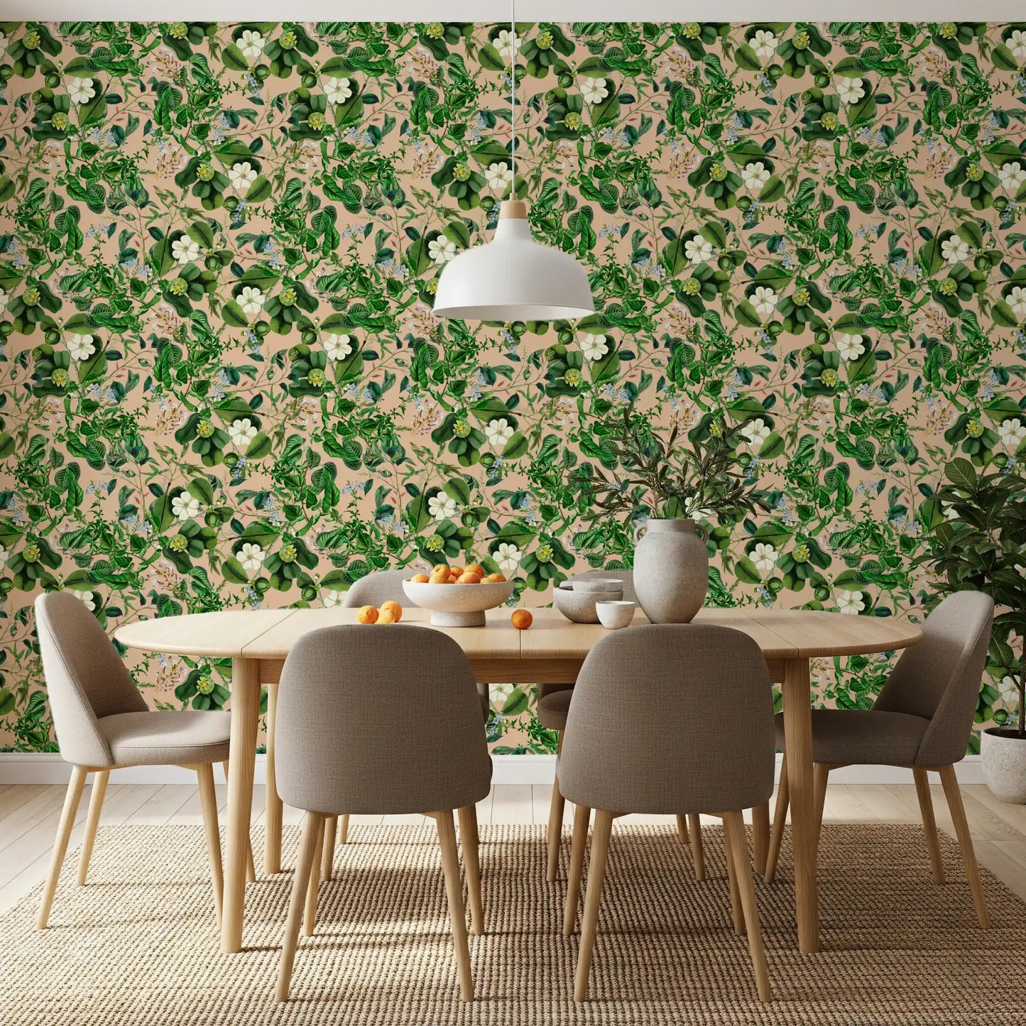 Vintage Botanical Foliage Wallpaper⁠