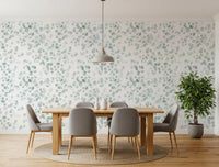 Ethereal Sage Leaf Botanical Repeat Wallpaper⁠