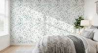Ethereal Sage Leaf Botanical Repeat Wallpaper⁠