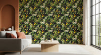 Rustic Botanical Forest Illustration Wallpaper⁠