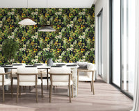 Rustic Botanical Forest Illustration Wallpaper⁠