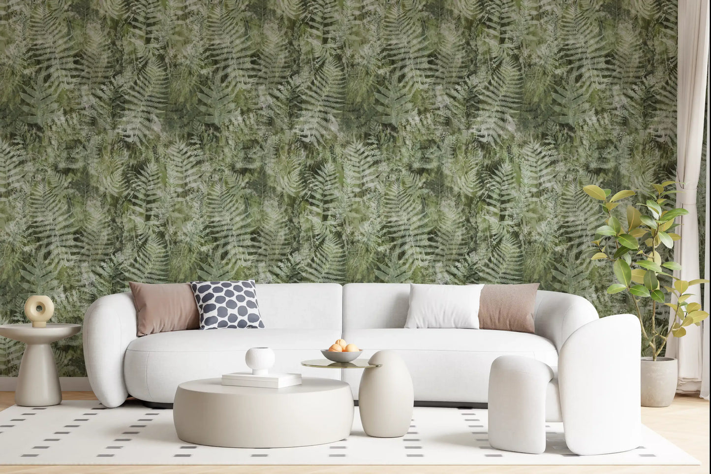 Forest Fern Botanical Print Wallpaper⁠
