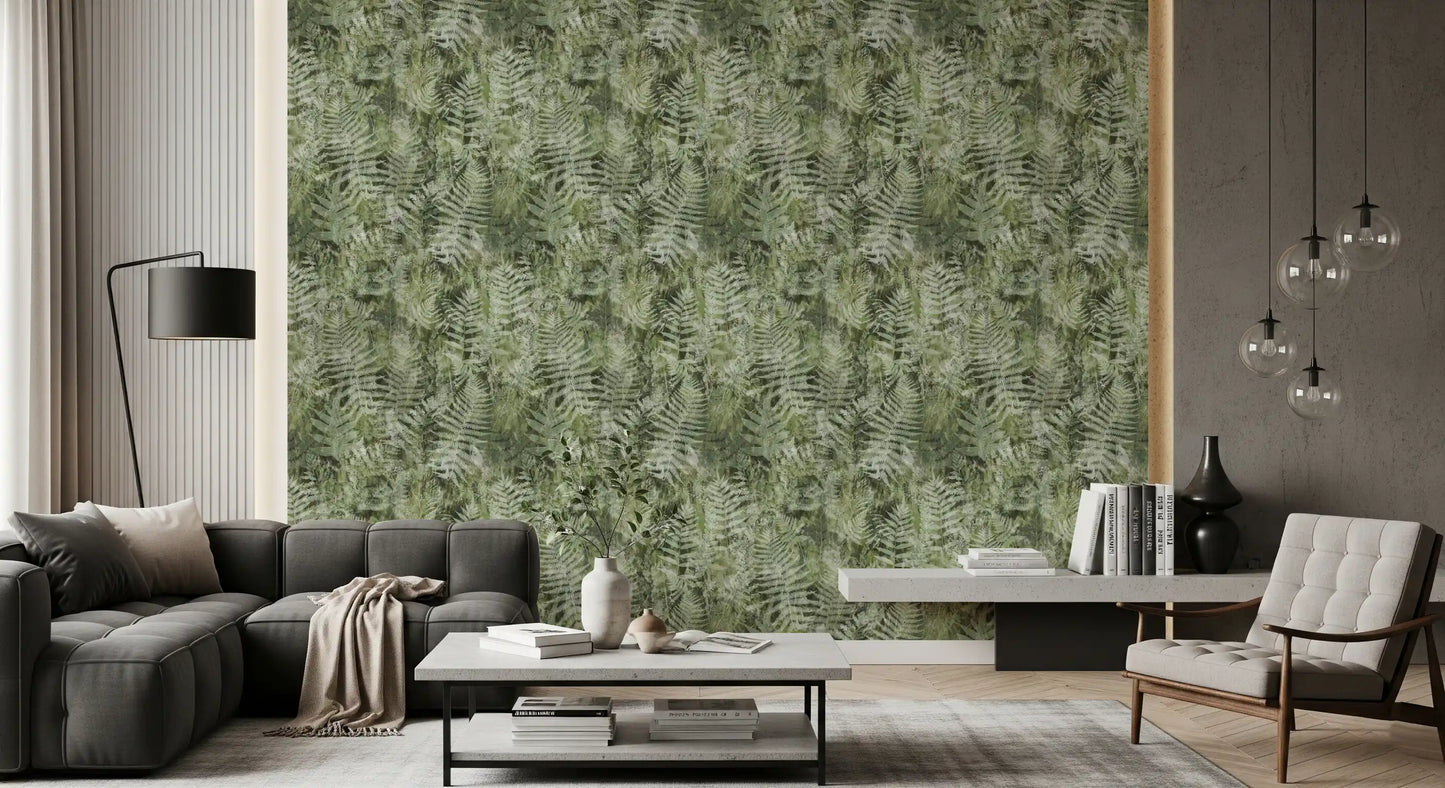 Forest Fern Botanical Print Wallpaper⁠