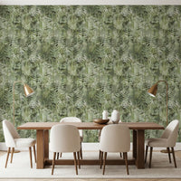 Forest Fern Botanical Print Wallpaper⁠
