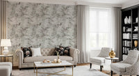Muted Tropical Foliage Wallpaper⁠