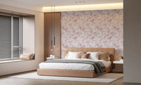 Petal drift softens a restful bedroom in the Blush wallpaper GD12352
