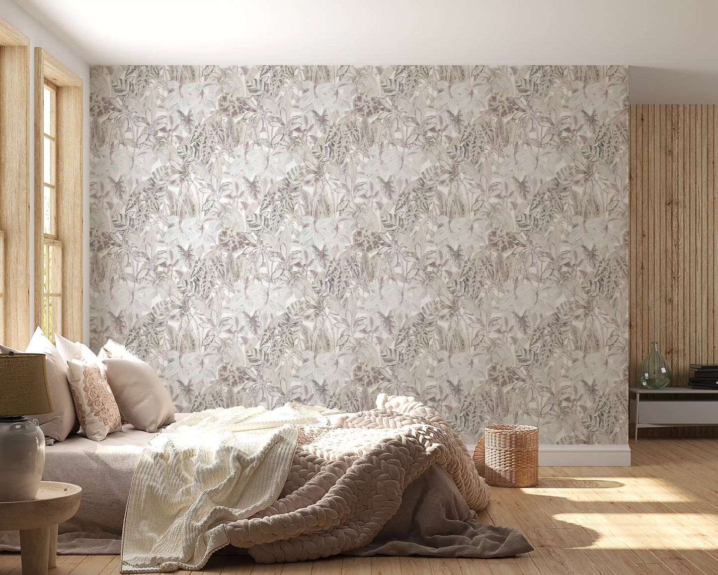 Ethereal Botanical Foliage Wallpaper⁠
