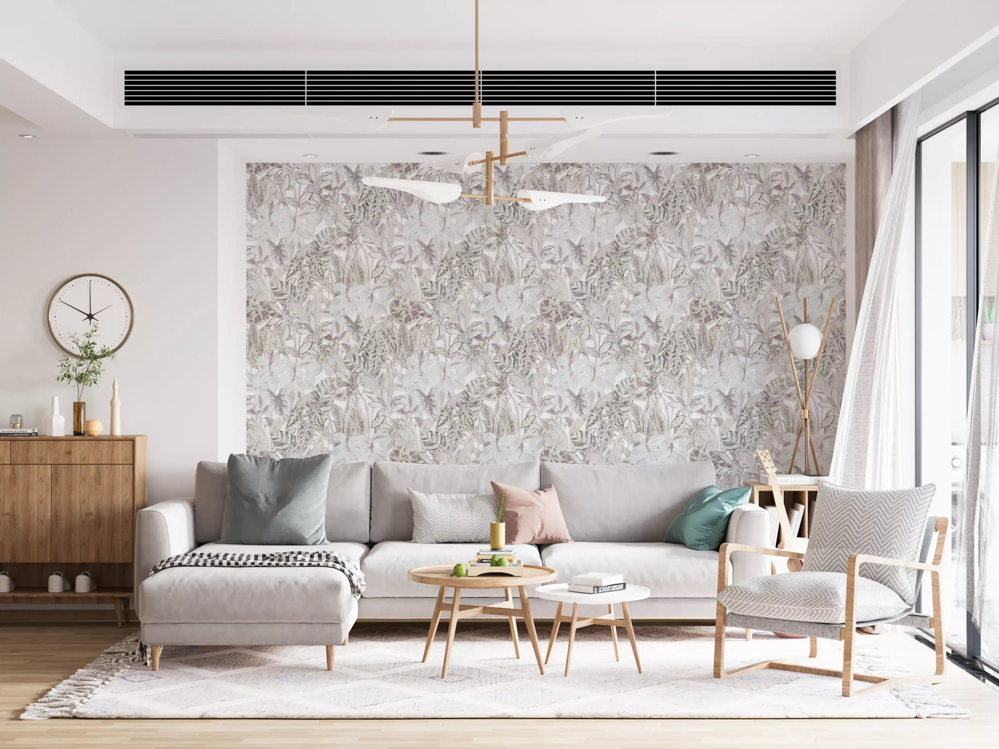 Ethereal Botanical Foliage Wallpaper⁠