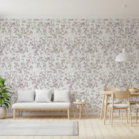 Serene Watercolor Botanical Trail Wallpaper⁠