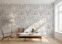 Serene Watercolor Botanical Trail Wallpaper⁠