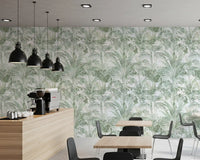 Sage Botanical Palm Fronds Wallpaper⁠