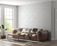 Soft Watercolor Vertical Leaf Vine Pattern Wallpaper⁠