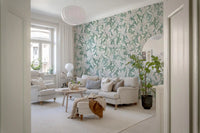 Minimalist Garden Leaf Trail Wallpaper⁠