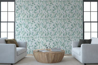 Minimalist Garden Leaf Trail Wallpaper⁠
