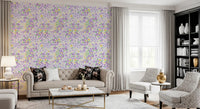 Whimsical Wildflower Garden Motif Wallpaper⁠