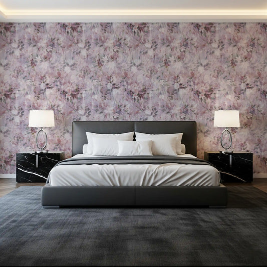 Muted Meadow Brushstroke Print Wallpaper⁠