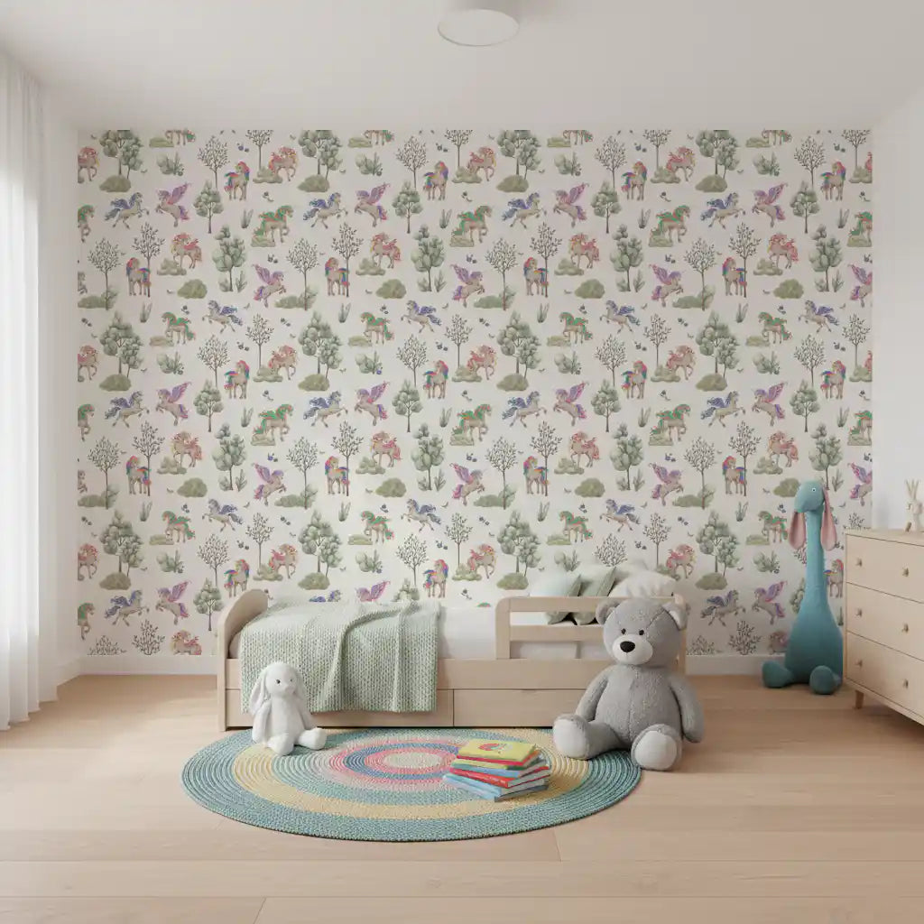 Magical Unicorn Forest Adventure Wallpaper⁠