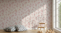 Enchanted Blush Unicorn Meadow Wallpaper⁠