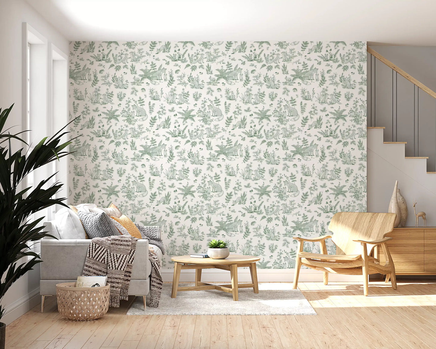 Forest Friends Sketch Wallpaper⁠