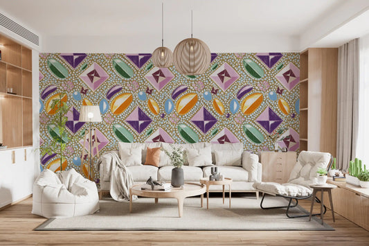 Royal Gemstones Pink Pastel Wallpaper⁠