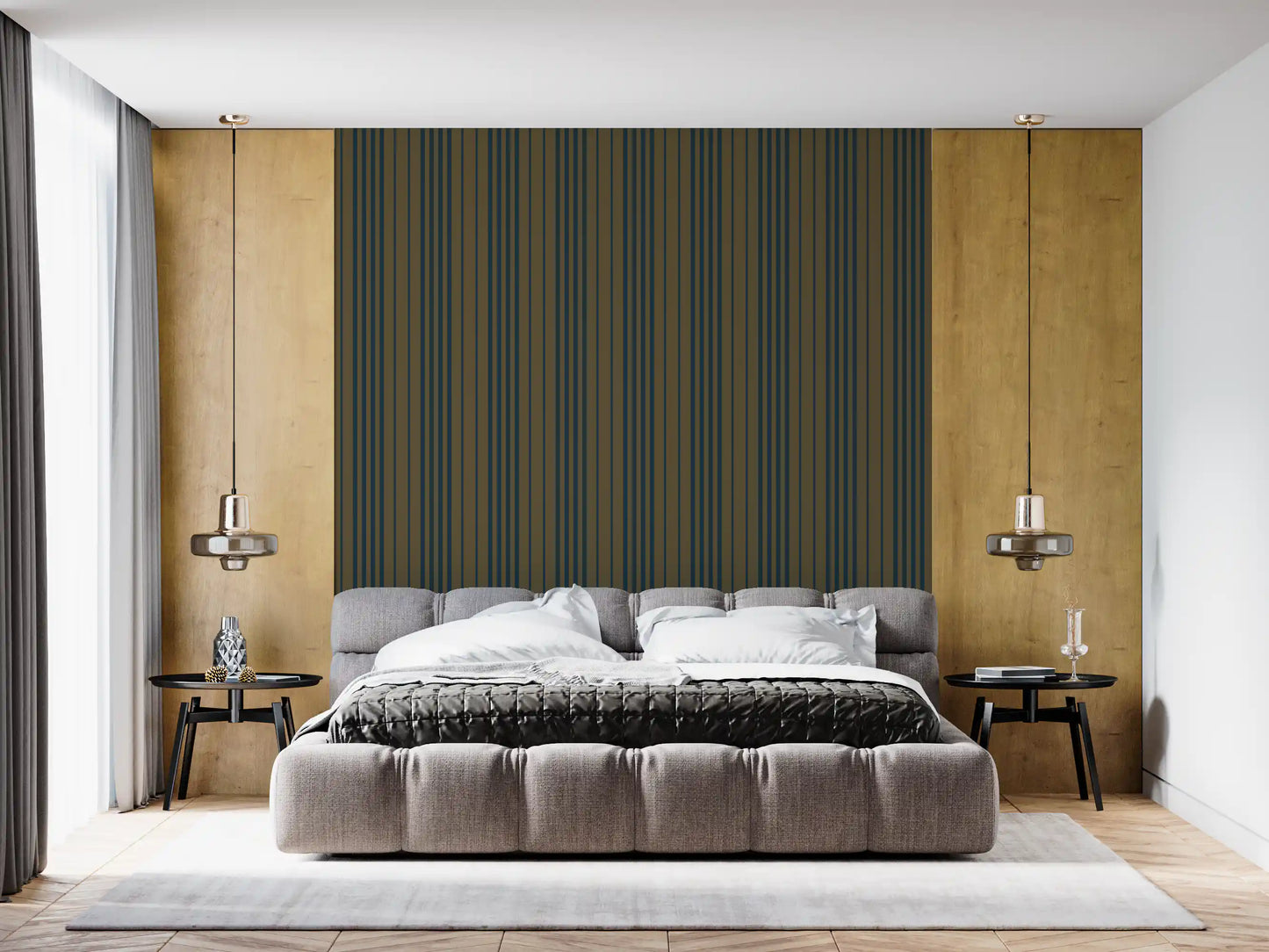 Modern Vertical Striped Pattern Wallpaper⁠