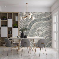 Charcoal Rippled Texture Design Wall Mural