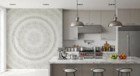 Minimalist Dot Ripple Pattern Wall Mural