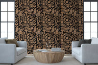 Abstract Earth Toned Geometric Shapes Wallpaper⁠