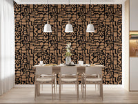 Abstract Earth Toned Geometric Shapes Wallpaper⁠