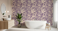 Cream Botanical Silhouette Wallpaper⁠