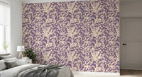 Cream Botanical Silhouette Wallpaper⁠